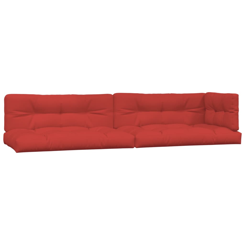 vidaXL Palečių pagalvėlės, 5vnt., raudonos spalvos, audinys