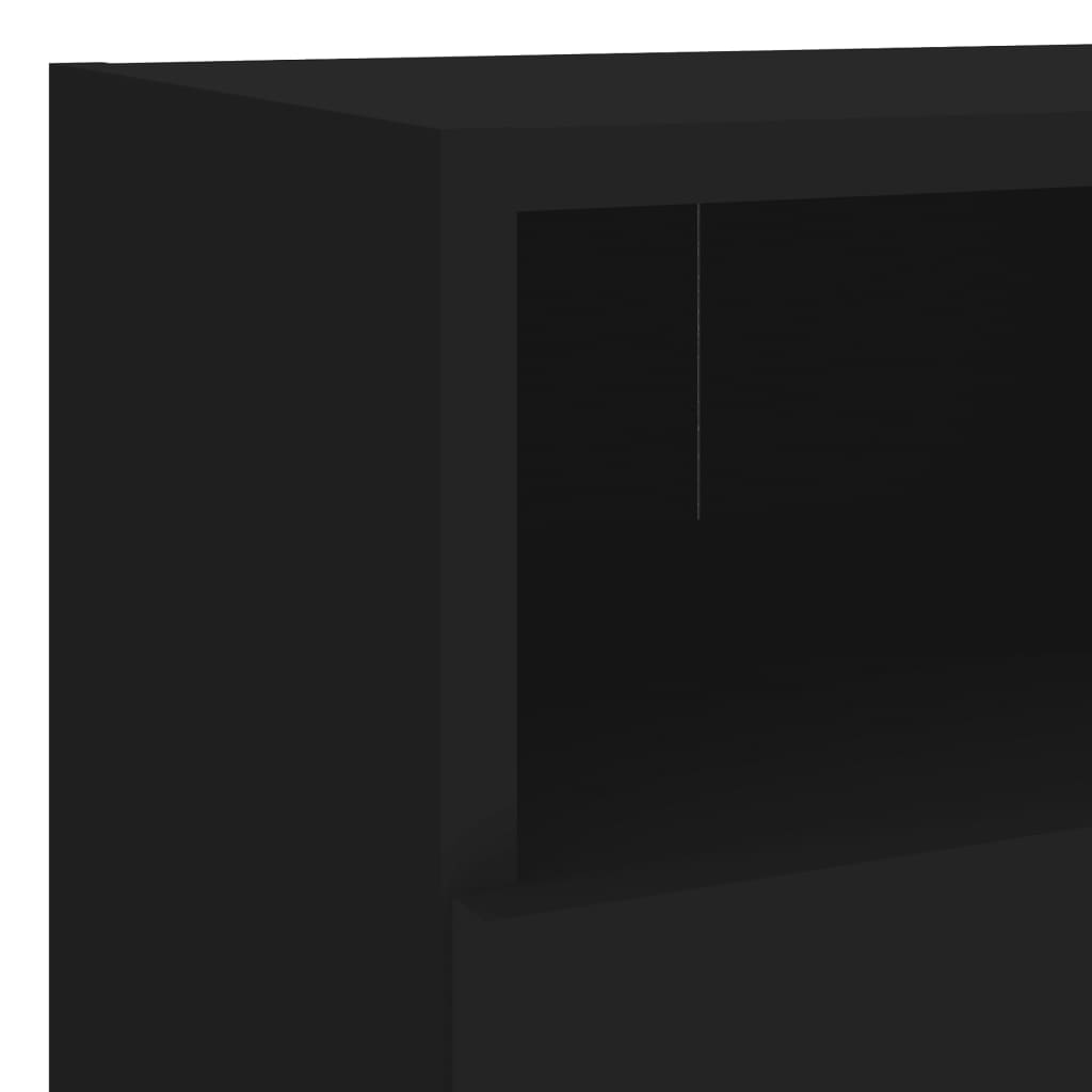 vidaXL Sieninė TV spintelė, juoda, 40x30x30cm, apdirbta mediena