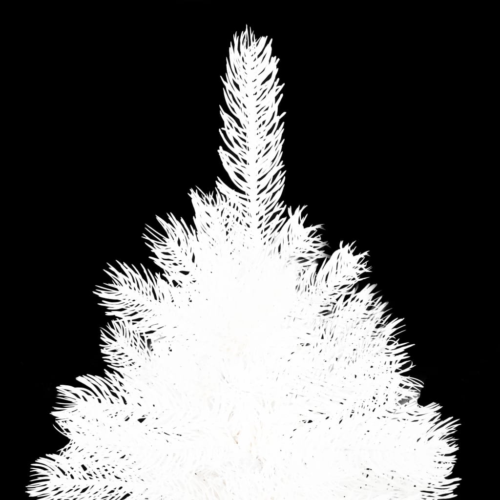 vidaXL Dirbtinė apšviesta Kalėdų eglutė, baltos spalvos, 150cm