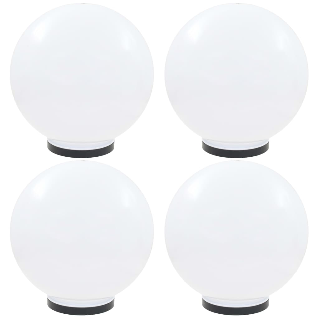 vidaXL LED lempos, rutulio formos, 4vnt., sferinės, 40cm, PMMA