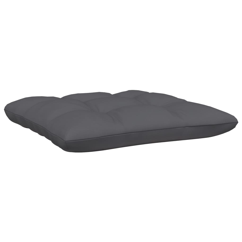 vidaXL Sodo pakoja su antracito pagalvėle, pilka, pušies masyvas