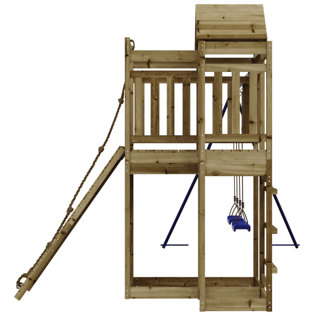 vidaXL Lauko žaidimų aikštelės komplektas, impregnuota pušies mediena