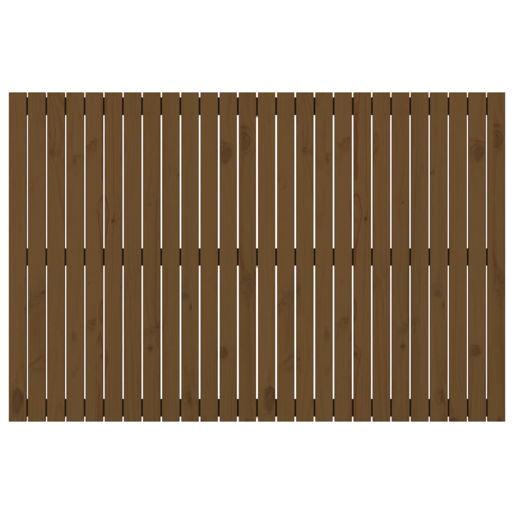 vidaXL Sieninis galvūgalis, medaus rudas, 166x3x110cm, pušies masyvas