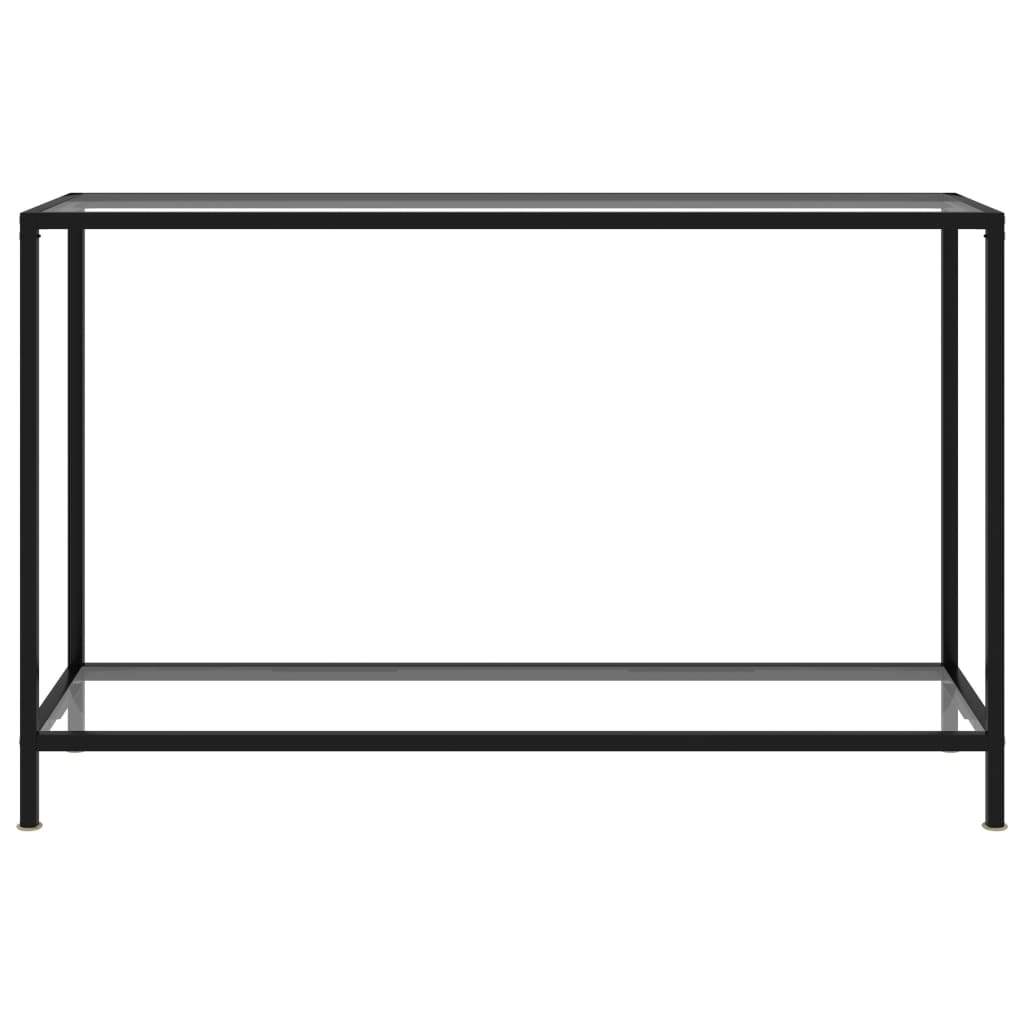 vidaXL Konsolinis staliukas, skaidrus, 120x35x75cm, grūdintas stiklas