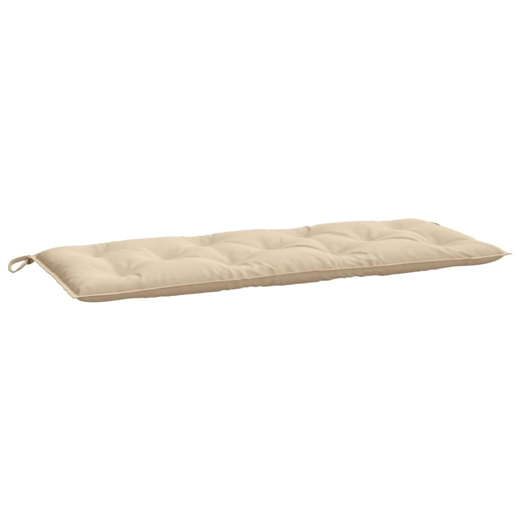vidaXL Sodo suoliuko pagalvėlė, smėlio spalvos, 120x50x7cm, audinys