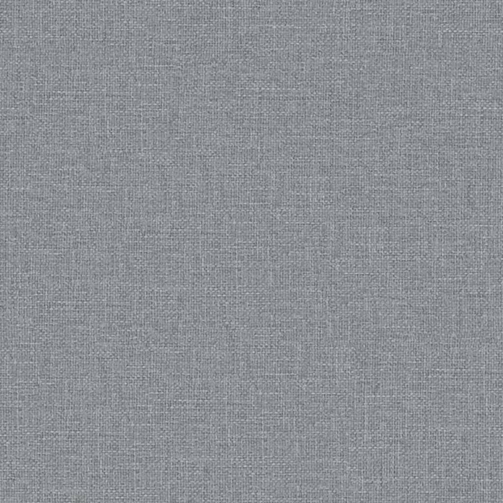 vidaXL Poilsio gultas, šviesiai pilkos spalvos, audinys
