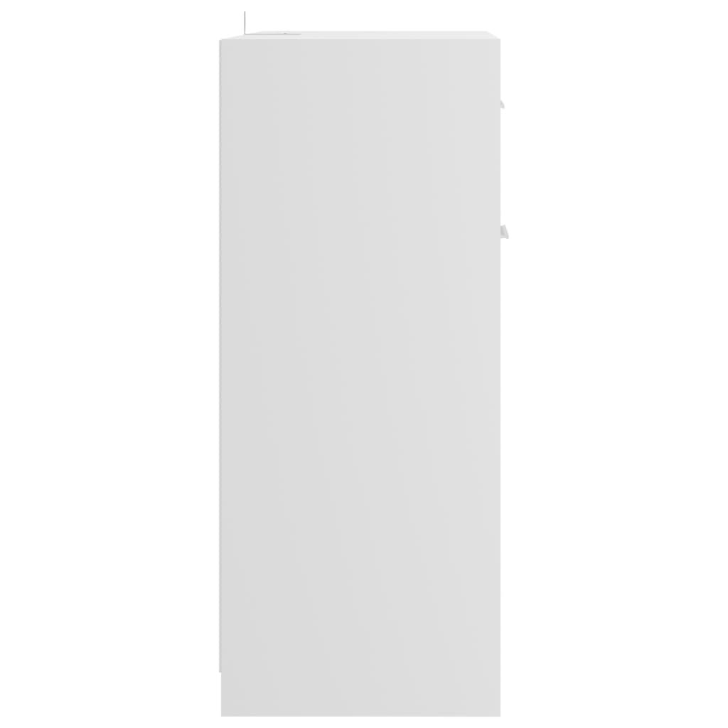 vidaXL Vonios kambario spintelė, balta, 60x33x80cm, MDP, ypač blizgi