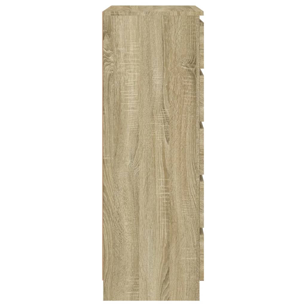 vidaXL Spintelė su stalčiais, ąžuolo, 60x36x103cm, apdirbta mediena
