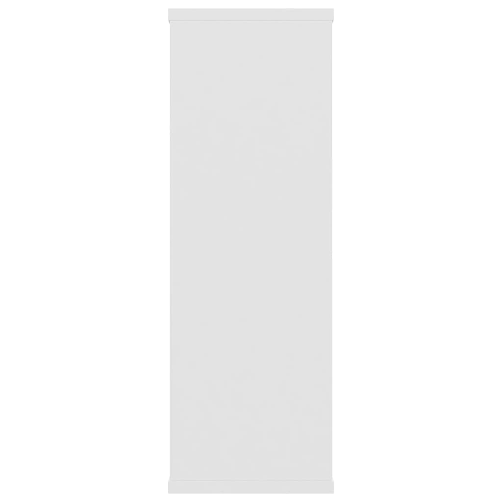vidaXL Sieninės lentynos, baltos spalvos, 104x20x58,5 cm, MDP