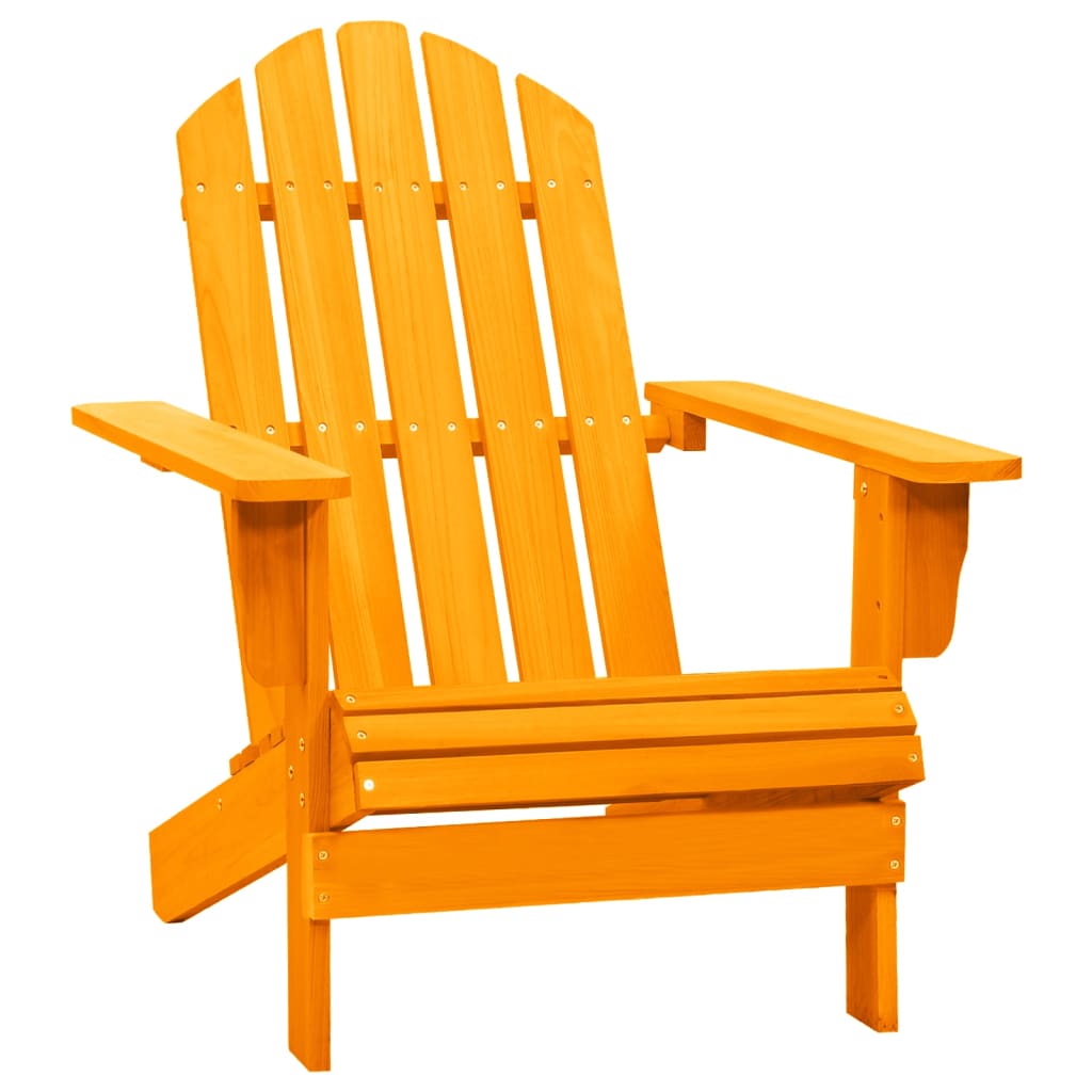 vidaXL Sodo Adirondack kėdė, oranžinės spalvos, eglės medienos masyvas