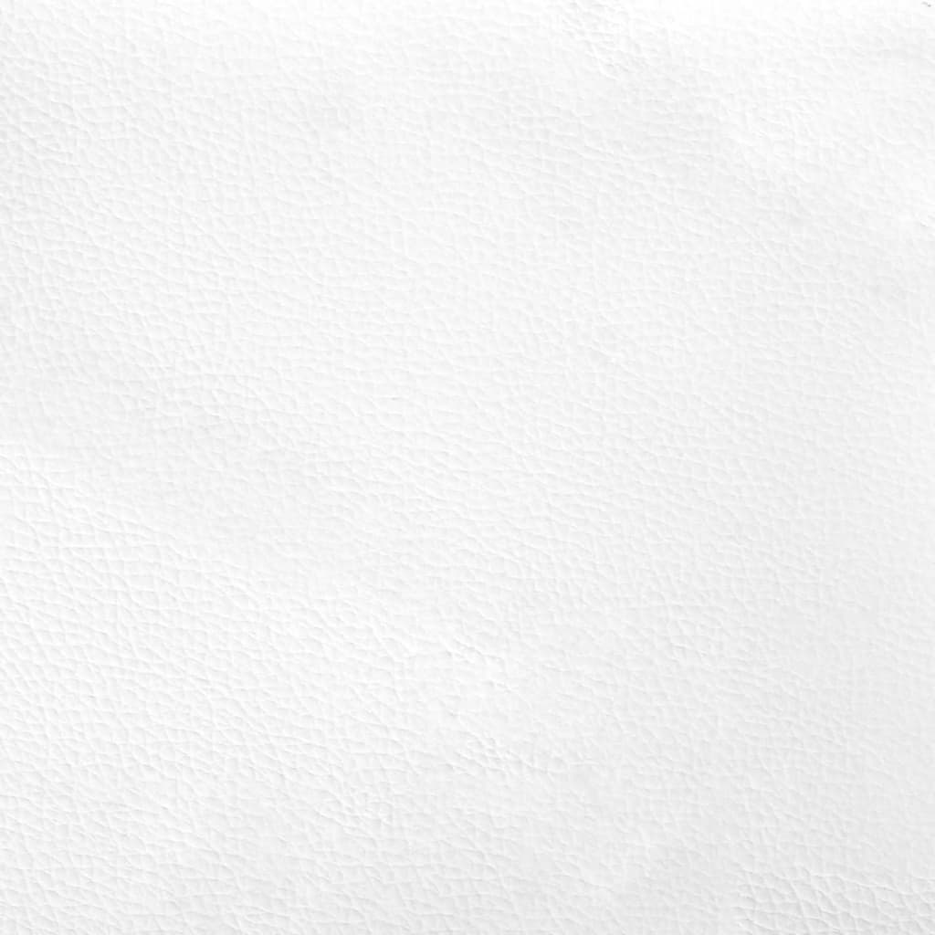 vidaXL Lovos rėmas, juodas/baltas, 140x200cm, dirbtinė oda