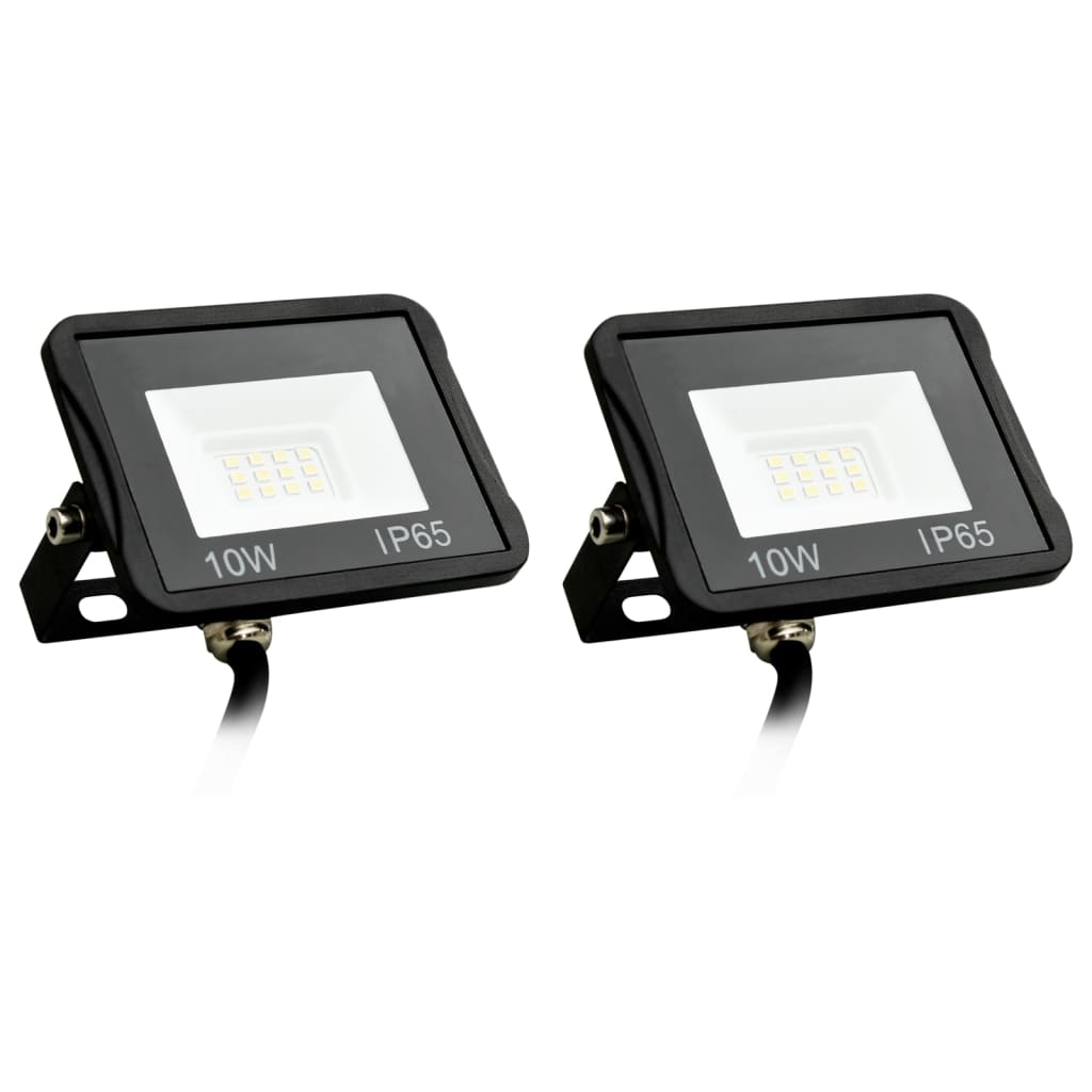 vidaXL LED prožektoriai, 2vnt., šaltos baltos spalvos, 10W