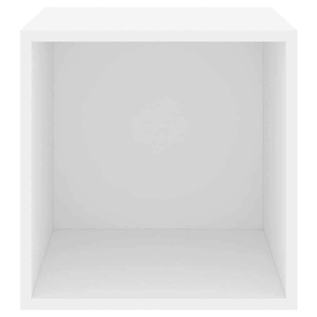 vidaXL Sieninės spintelės, 4vnt., baltos spalvos, 37x37x37cm, MDP