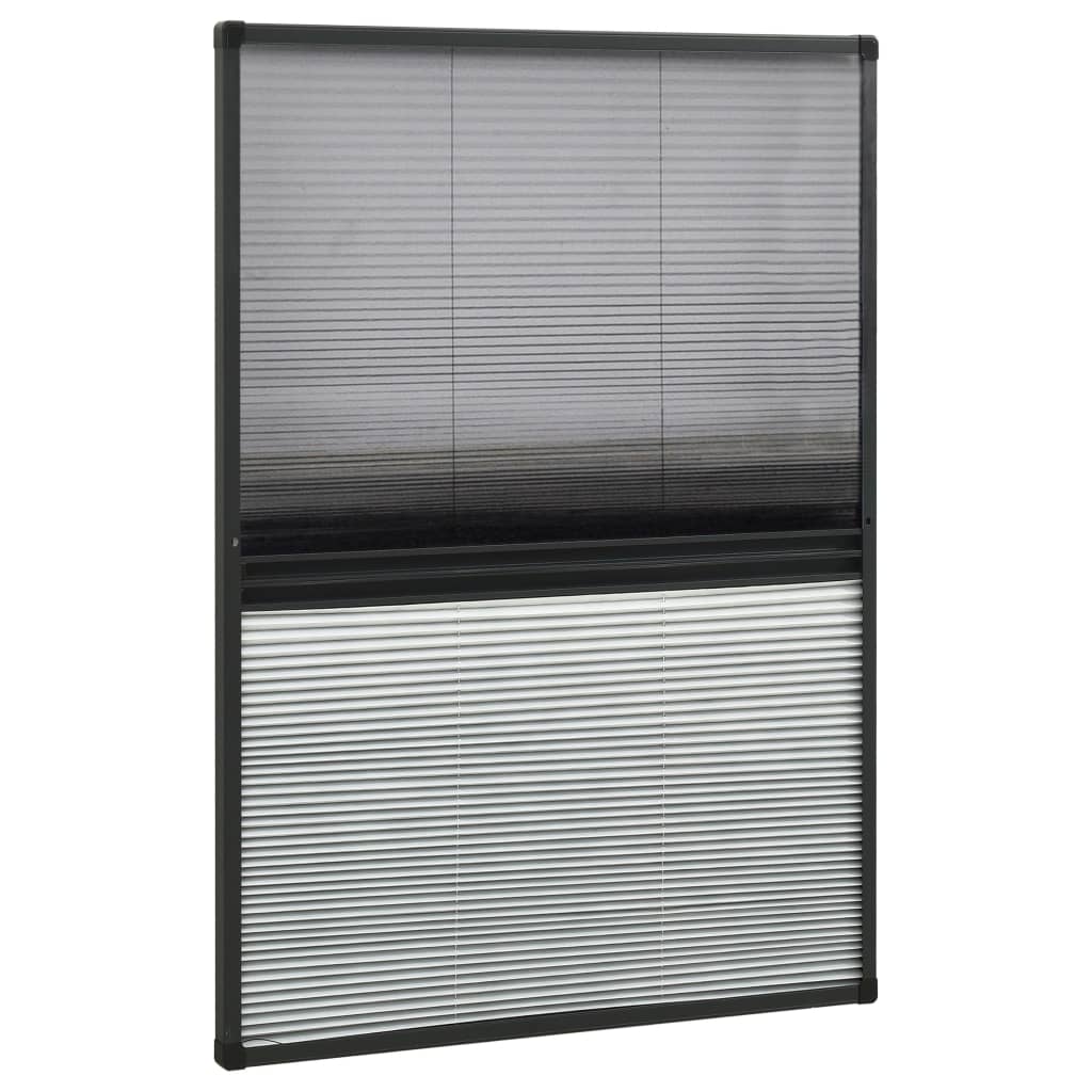 vidaXL Tinklelis nuo vabzdžių langams, 80x120cm, aliuminis, plisuotas