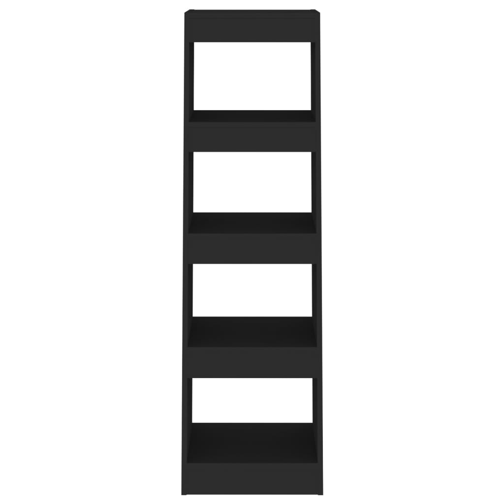 vidaXL Spintelė knygoms/kambario pertvara, juoda, 40x30x135cm