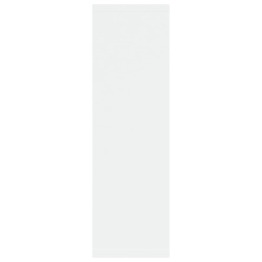 vidaXL Sieninė lentyna, baltos spalvos, 85x16x52,5cm, apdirbta mediena