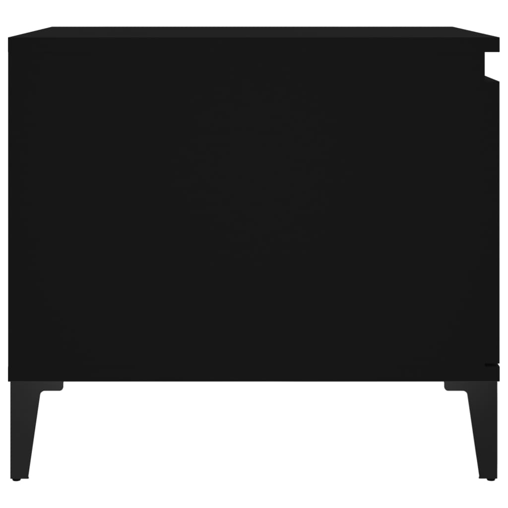 vidaXL Kavos staliukas, juodos spalvos, 100x50x45 cm, apdirbta mediena