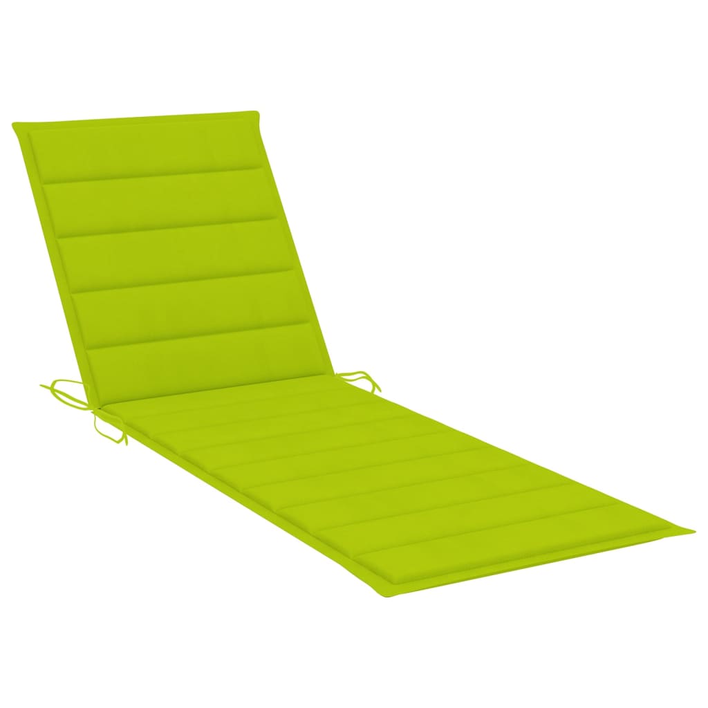 vidaXL Dvivietis saulės gultas su šviesiai žaliais čiužinukais, pušis