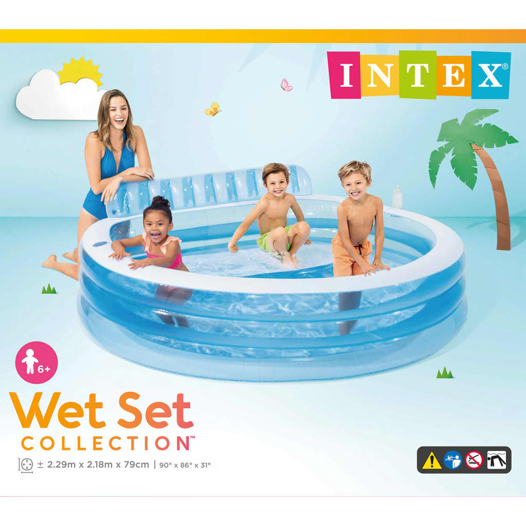 Intex Pripučiamas baseinas Swim Center Family Lounge Pool, 57190NP