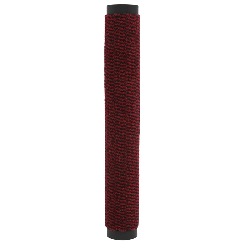 vidaXL Durų kilimėliai, 2vnt., raudoni, 40x60cm, kvadratiniai