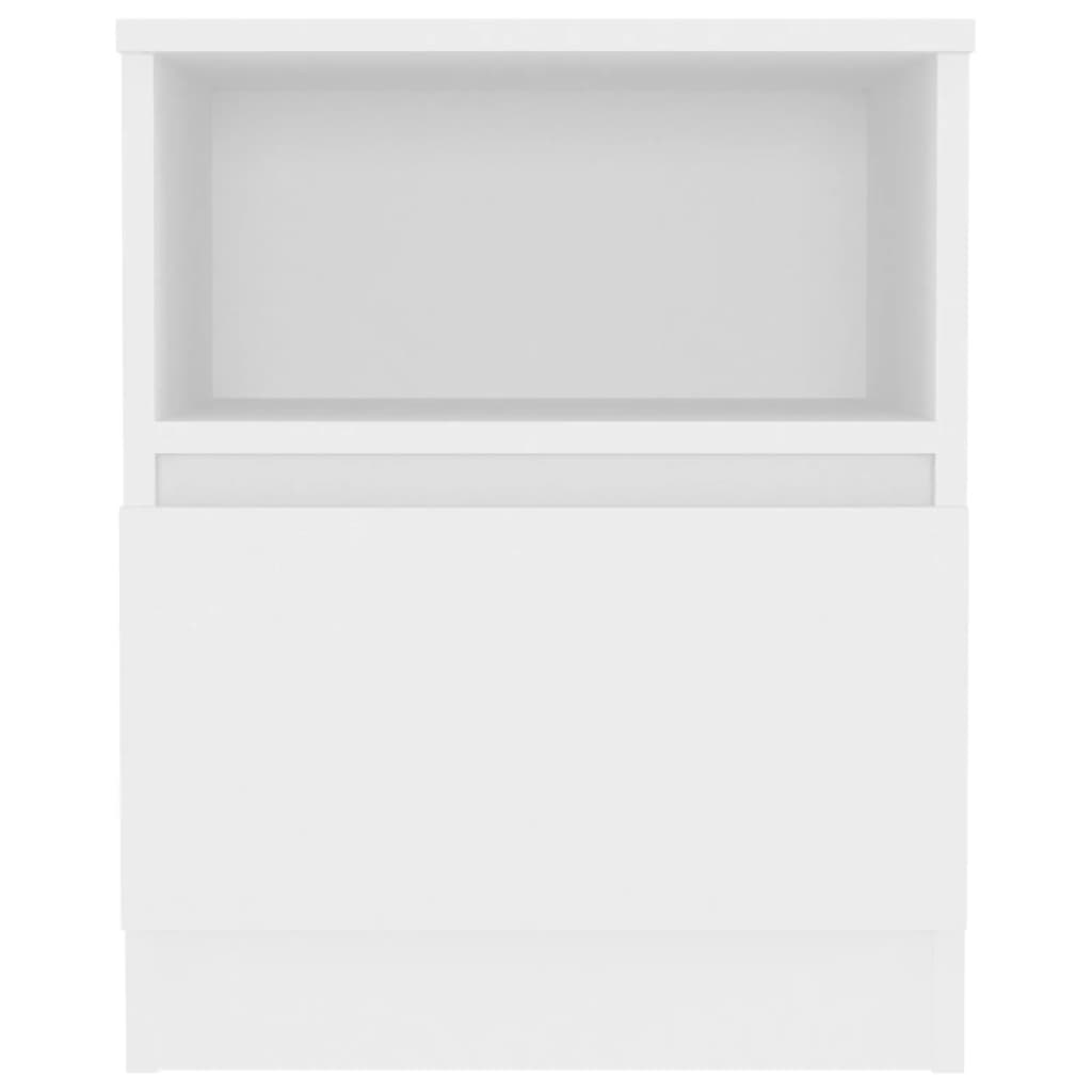 vidaXL Naktinė spintelės, baltos spalvos, 40x40x50cm, MDP