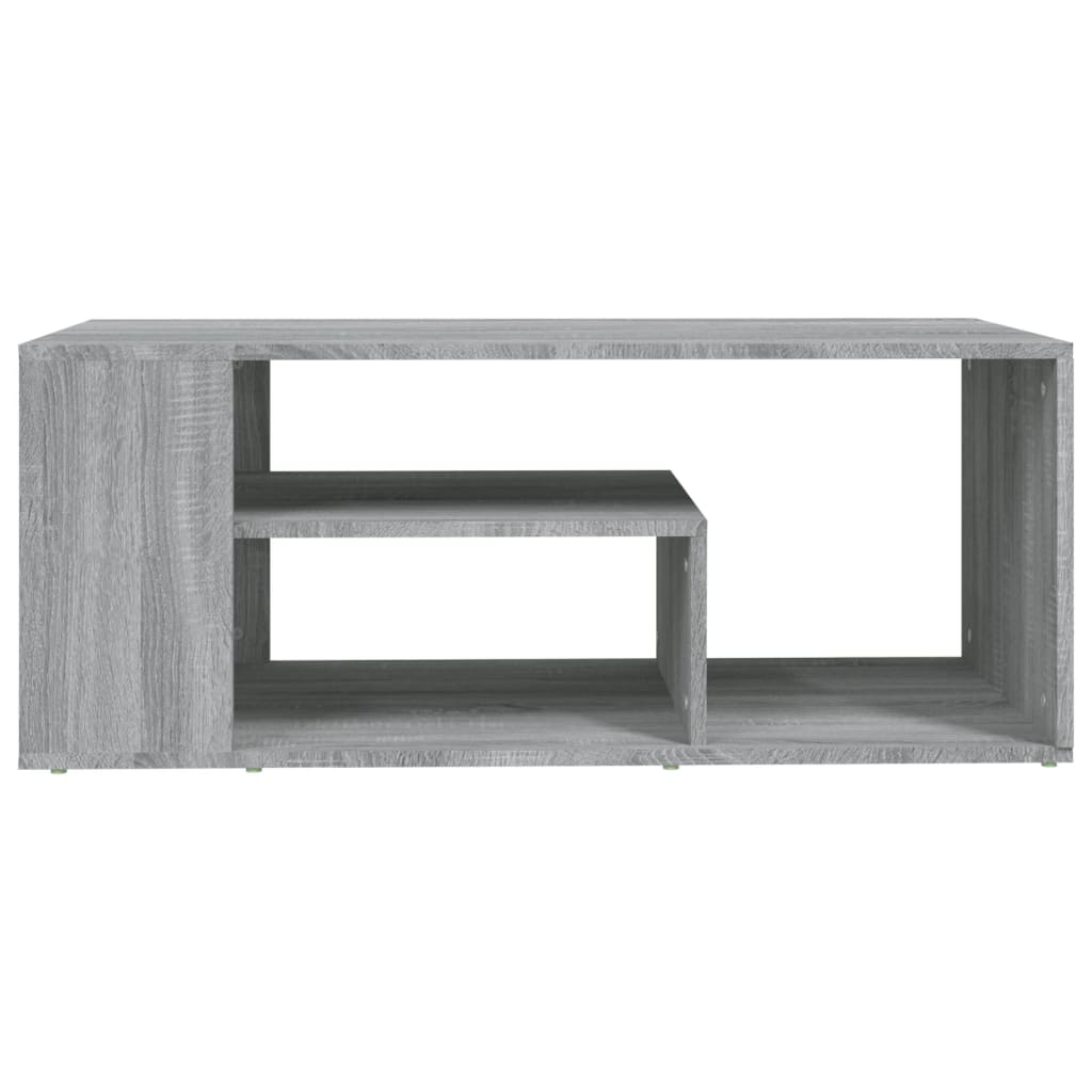 vidaXL Kavos staliukas, pilkas ąžuolo, 100x50x40cm, apdirbta mediena