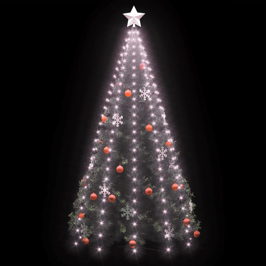 vidaXL Kalėdinė girlianda eglutei-tinklas su 250 LED lempučių, 250cm