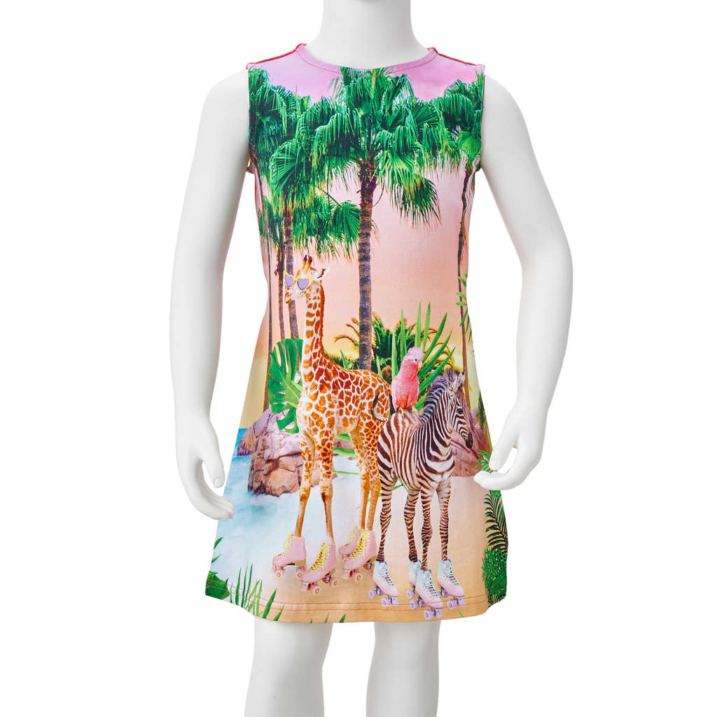 Vaikiška suknelė, koralinės spalvos, 92 dydžio
