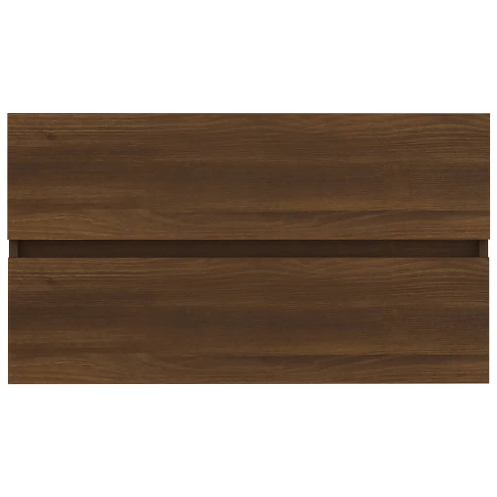 vidaXL Spintelė praustuvui, ruda ąžuolo, 80x38,5x45cm, mediena