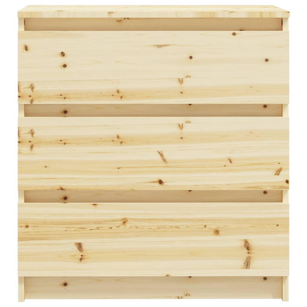 vidaXL Naktinė spintelė, 60x36x64cm, eglės medienos masyvas