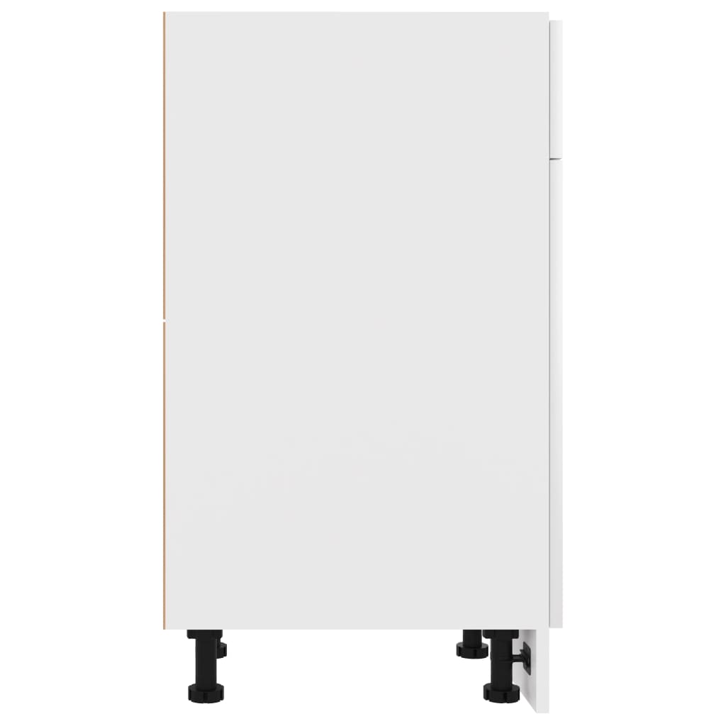 vidaXL Apatinė spintelė su stalčiumi, balta, 50x46x81,5cm, mediena