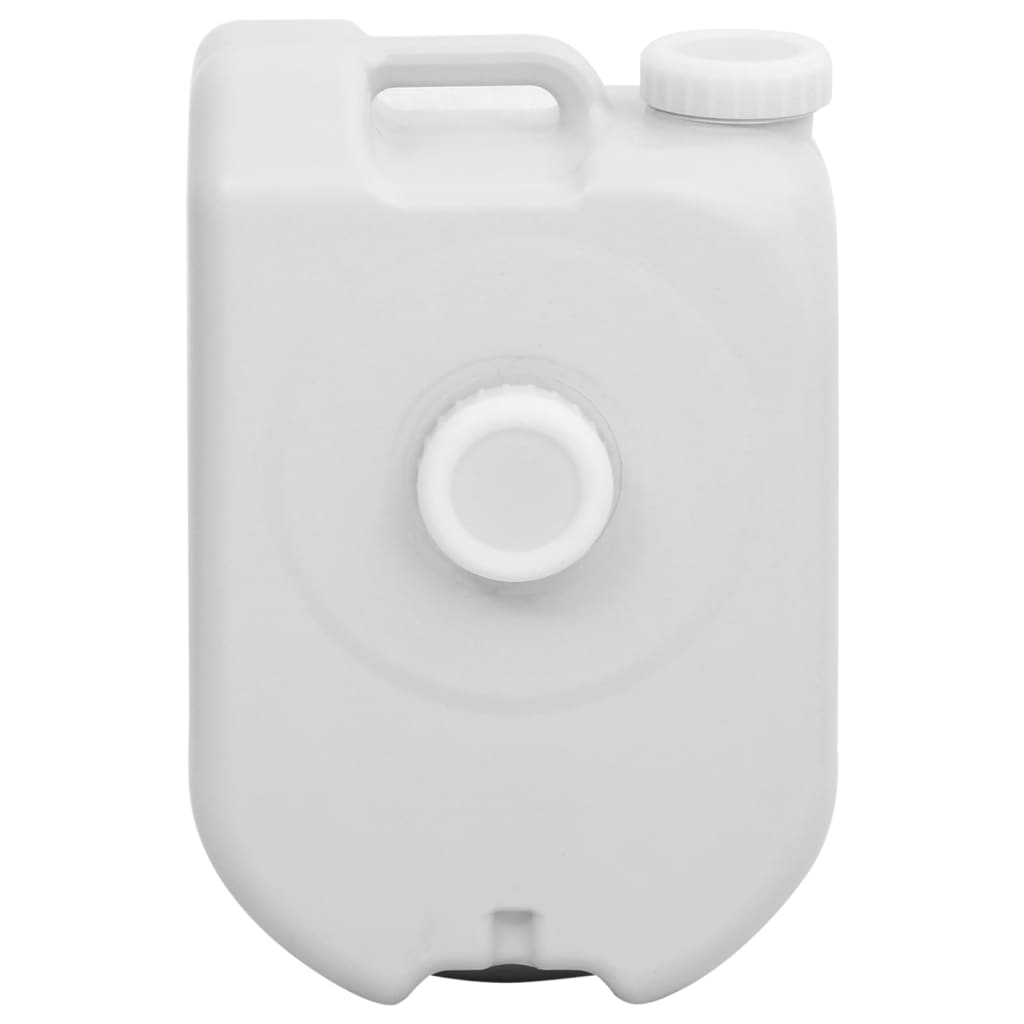 vidaXL Nešiojamas vandens bakas su adapteriu, pilkos spalvos, 24l