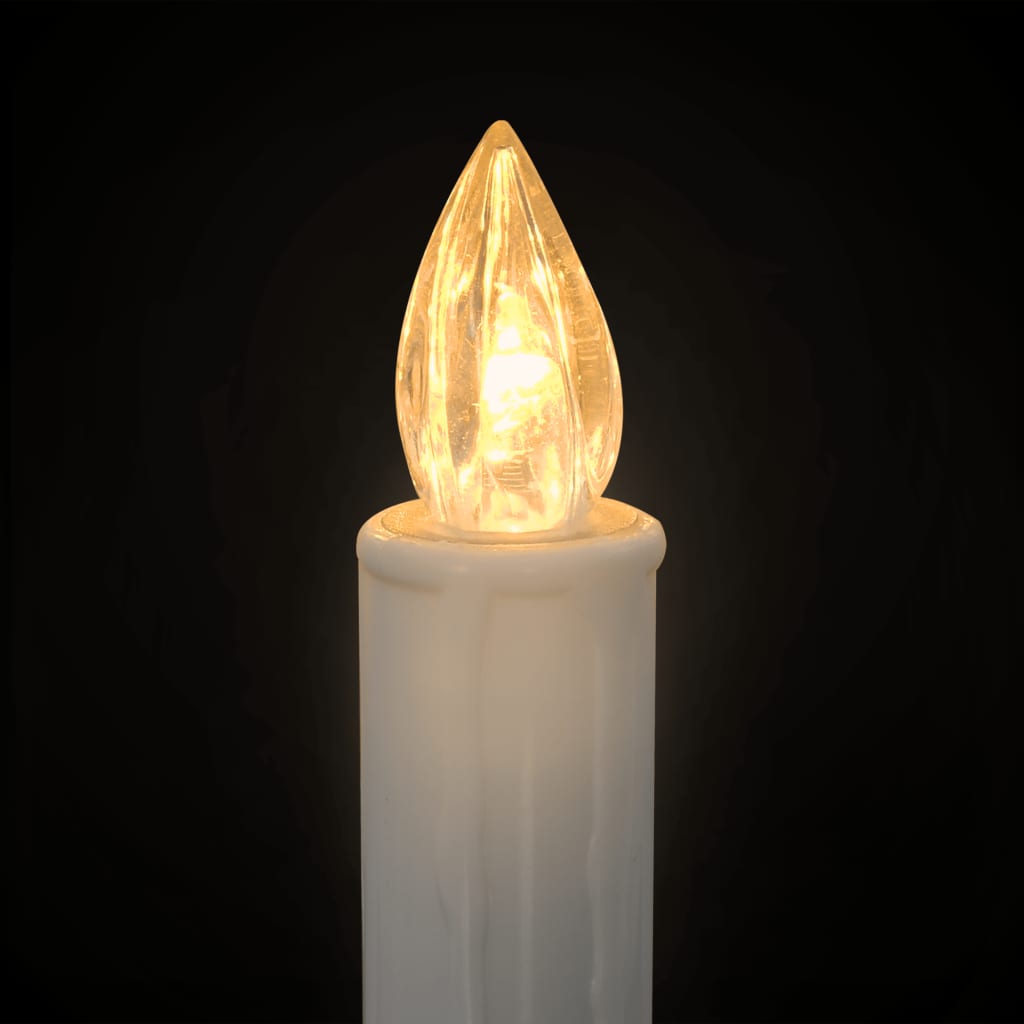 vidaXL Belaidės LED žvakės su valdymo pulteliu, 10vnt., šilta balta