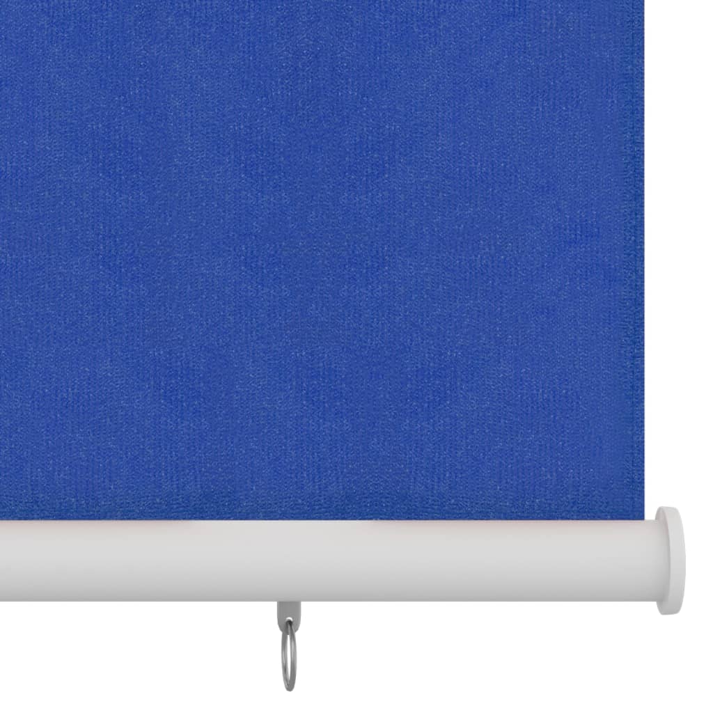 vidaXL Lauko roletas, mėlynos spalvos, 100x140cm, HDPE