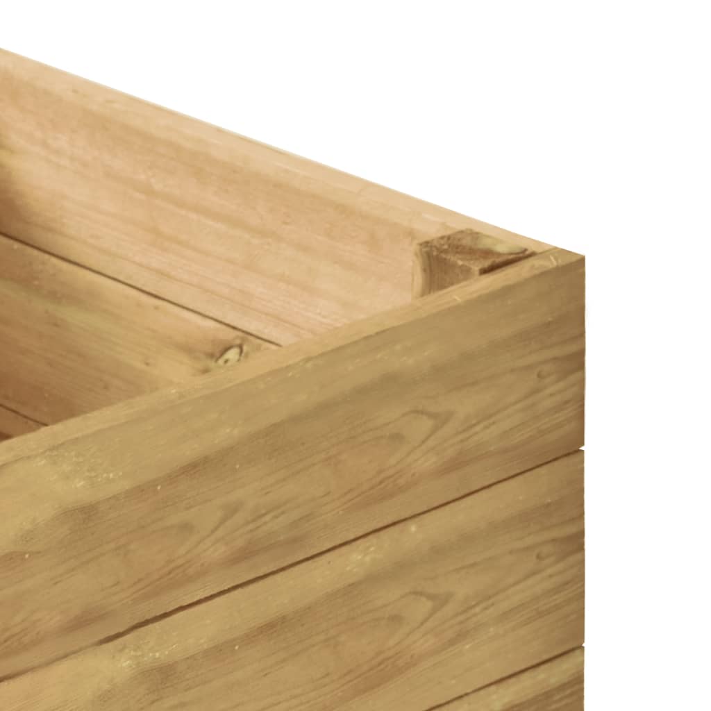 vidaXL Sodo lovelis, 100x50x54cm, impregnuota pušies mediena, aukštas