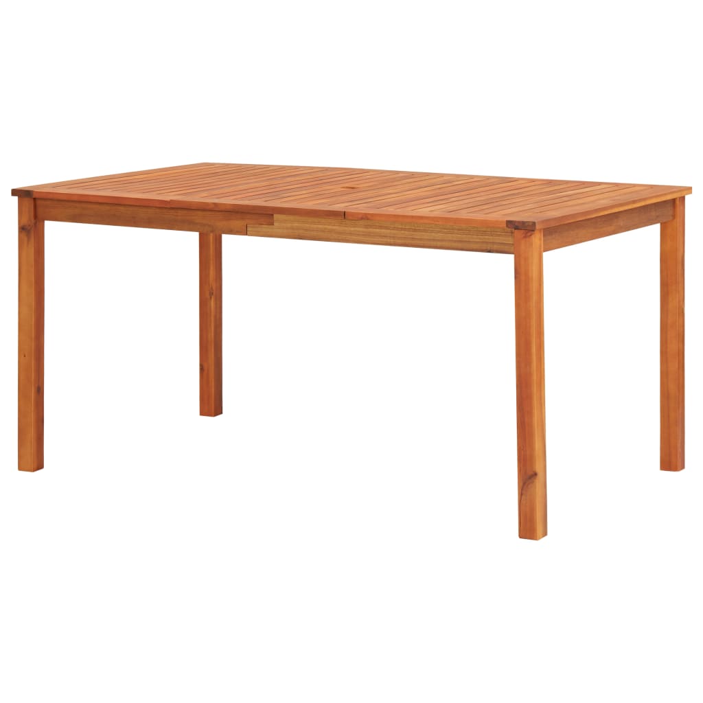 vidaXL Sodo stalas, 150x90x74cm, akacijos medienos masyvas