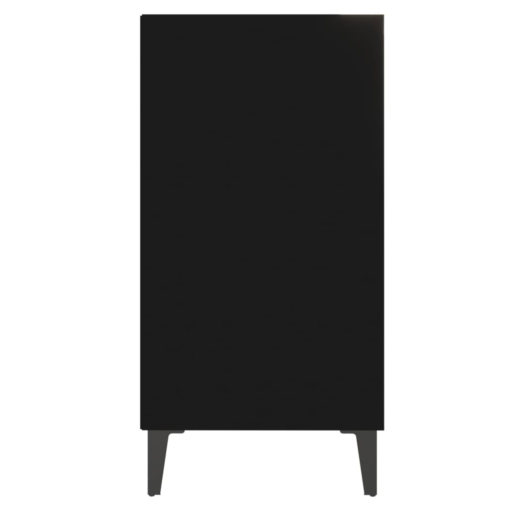vidaXL Šoninė spintelė, juodos spalvos, 57x35x70cm, MDP