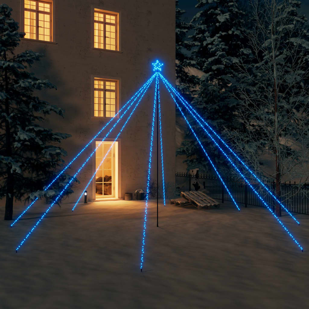 vidaXL Kalėdų eglutės girlianda, 800 mėlynos spalvos LED, 5m