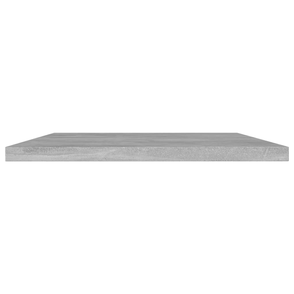 vidaXL Knygų lentynos plokštės, 4vnt., betono pilkos, 60x20x1,5cm, MDP
