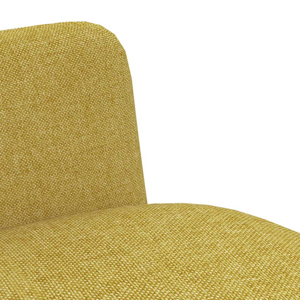 vidaXL Valgomojo kėdės, 4 vnt., geltonos spalvos, audinys (2x282596)