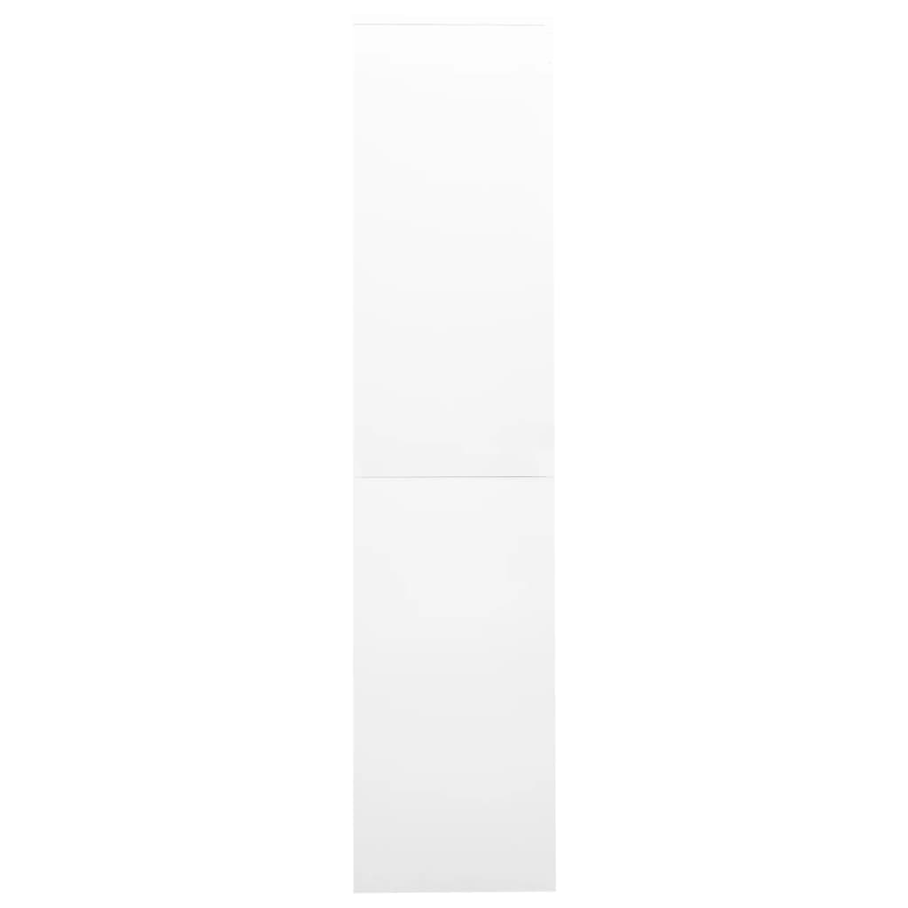 vidaXL Biuro spintelė su stumdomom durim, balta, 90x40x180cm, plienas