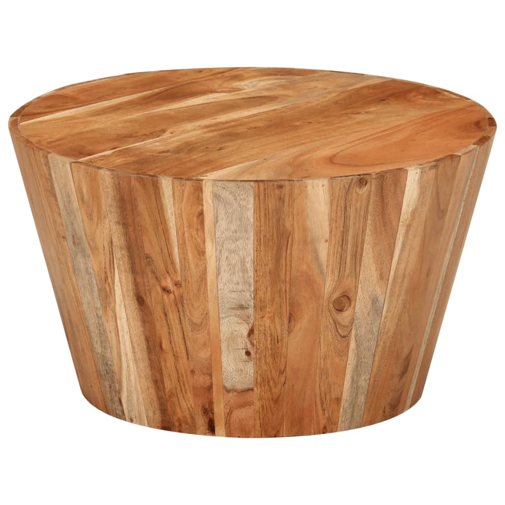 vidaXL Kavos staliukas, 52x30cm, akacijos medienos masyvas