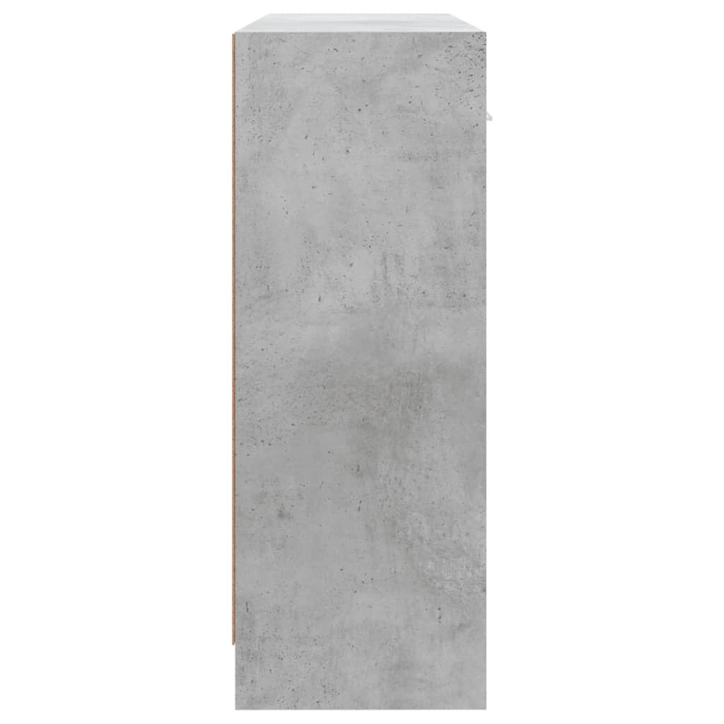 vidaXL Šoninė spintelė, betono pilka, 91x28x75cm, apdirbta mediena