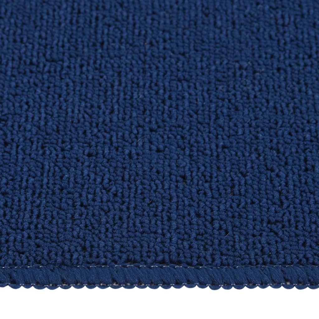 vidaXL Neslystantys laiptų kilimėliai, 15vnt., tamsiai mėlyni, 60x25cm