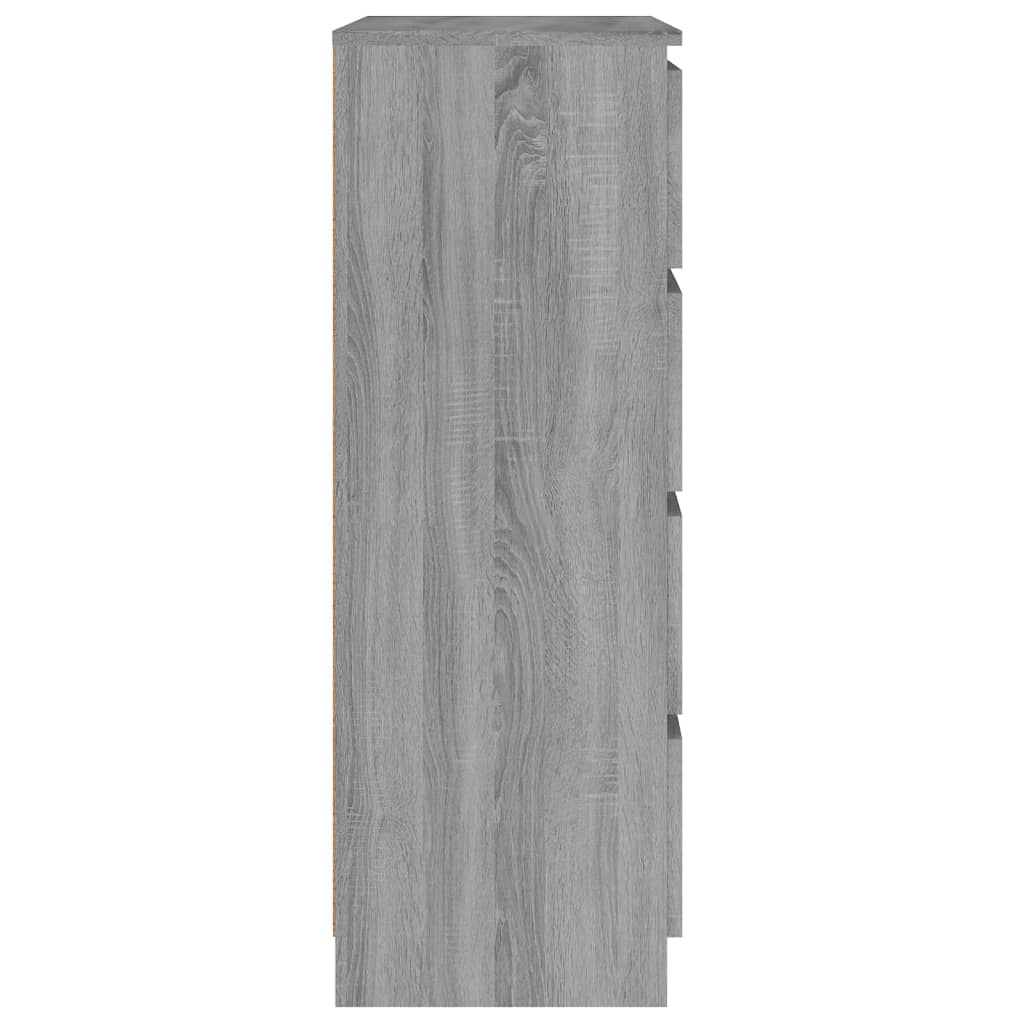vidaXL Šoninė spintelė, pilkos ąžuolo spalvos, 60x35x98,5 cm, mediena