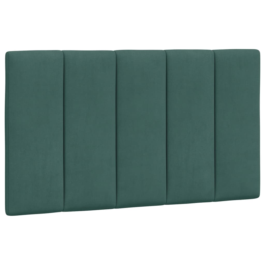 vidaXL Galvūgalio pagalvėlė, tamsiai žalios spalvos, 80cm, aksomas