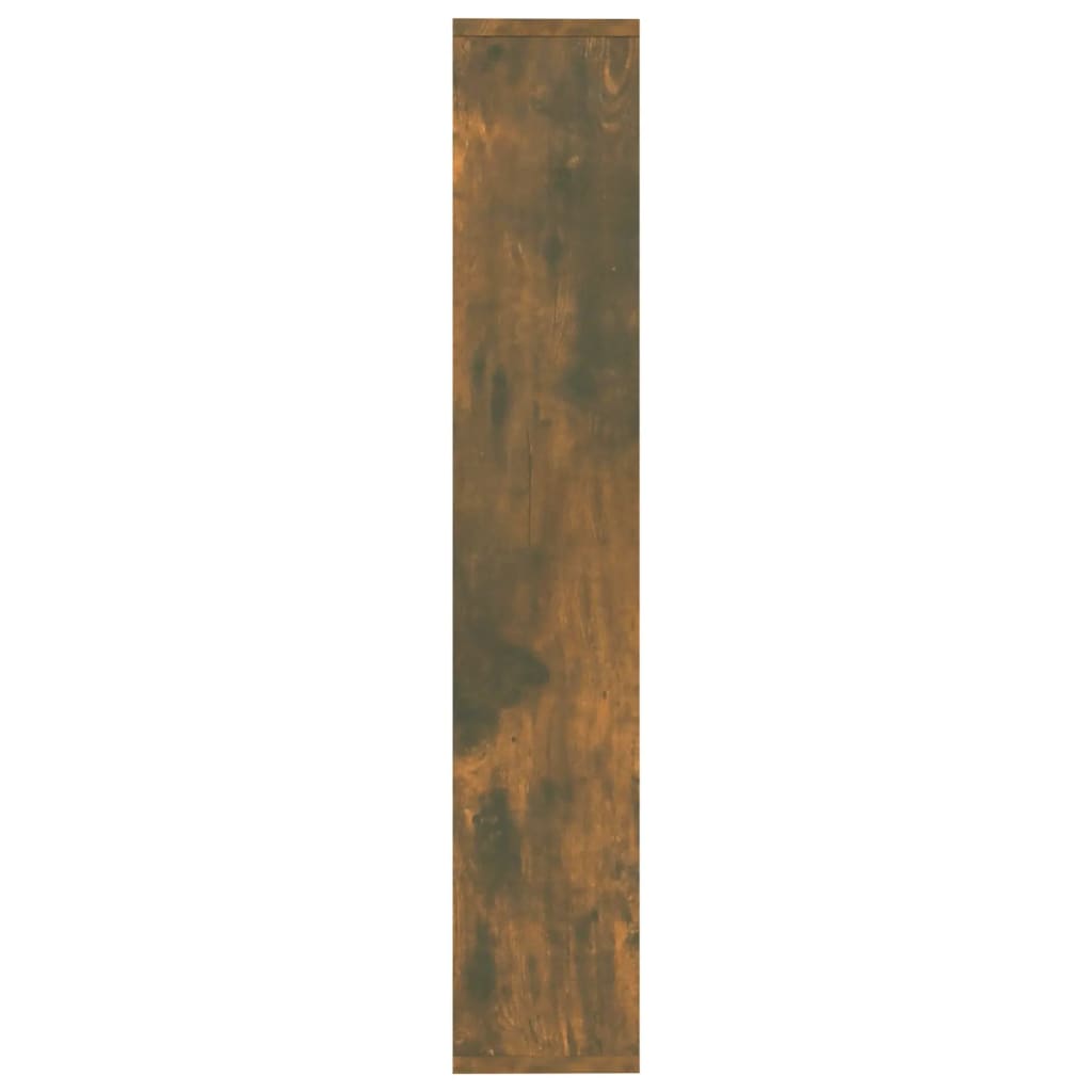 vidaXL Sieninė lentyna, dūminio ąžuolo, 36x16x90cm, apdirbta mediena