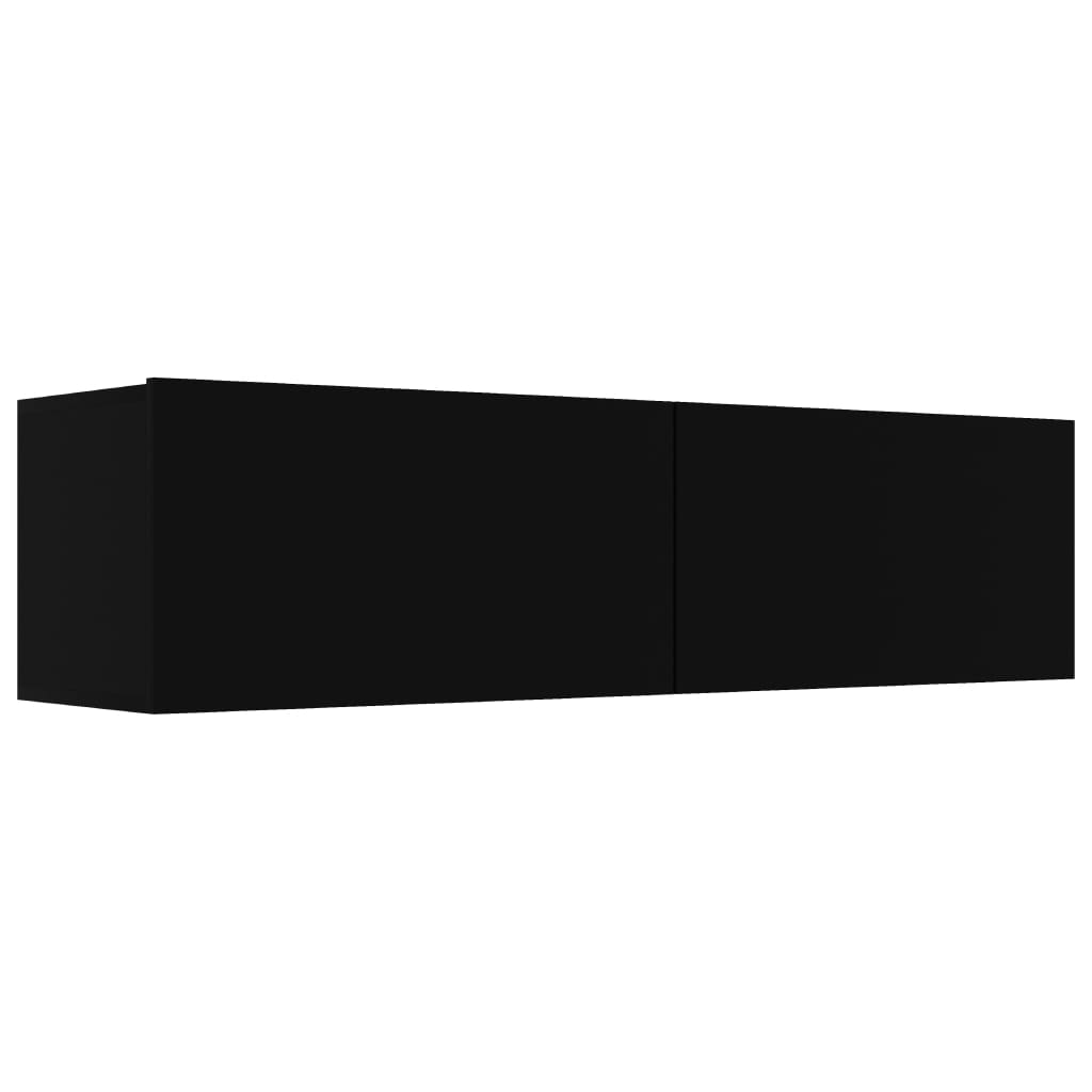 vidaXL Televizoriaus spintelė, juodos spalvos, 120x30x30cm, MDP
