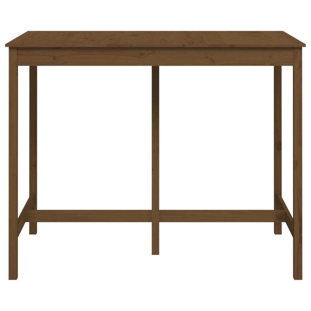 vidaXL Baro stalas, medaus rudas, 140x80x110cm, pušies masyvas