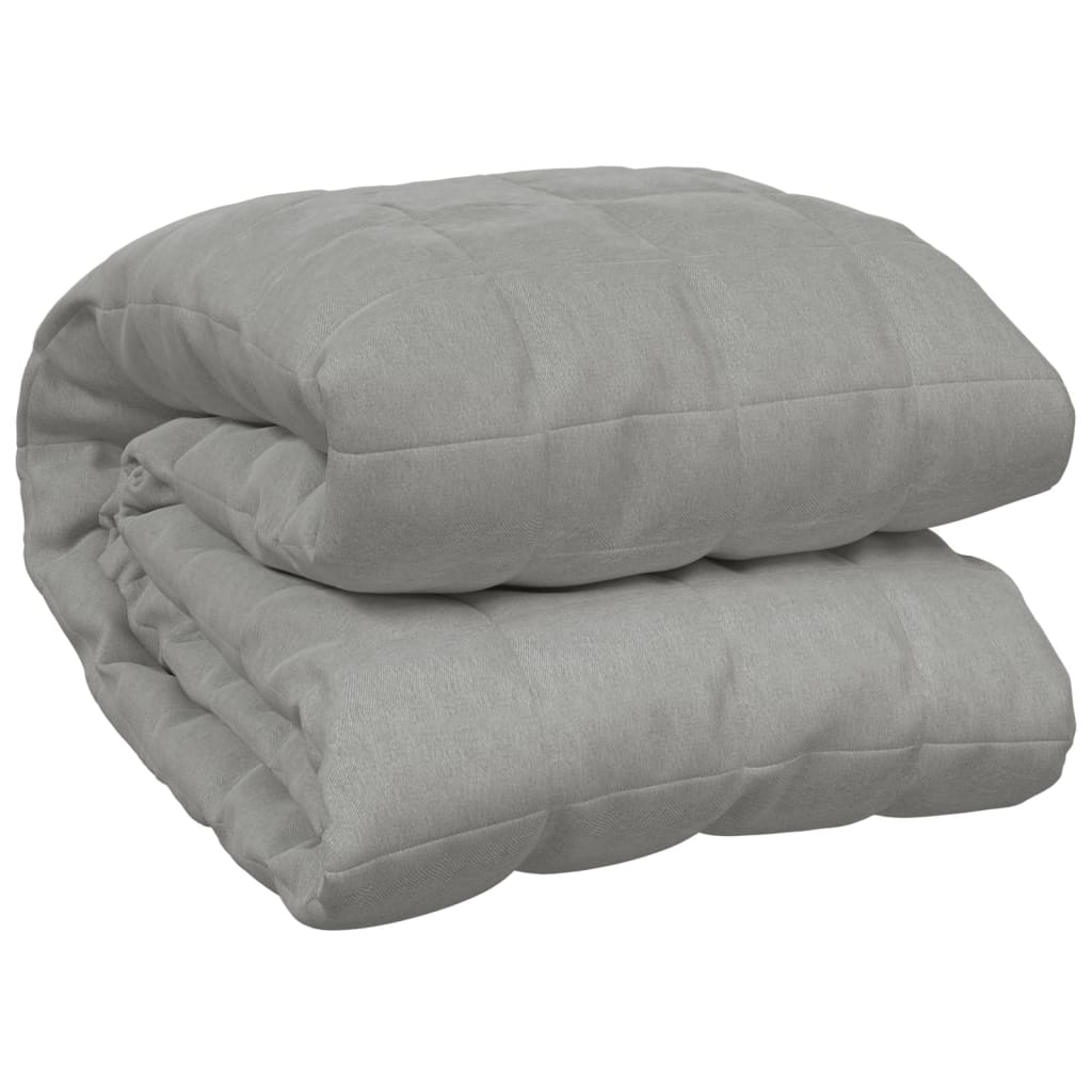 vidaXL Sunki antklodė, pilkos spalvos, 200x220cm, audinys, 13kg